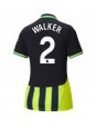 Manchester City Kyle Walker #2 Zenski Gostujuci Dres 2024-25 Kratak Rukavima